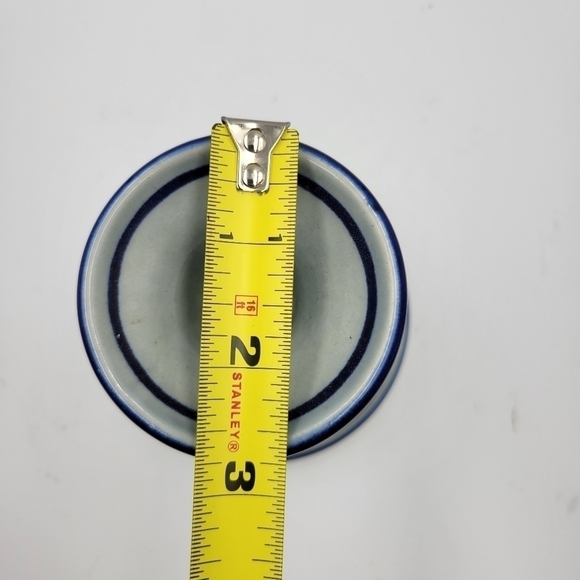 Vintage Small Stoneware Painted Bud Vase - Picture 5 of 5